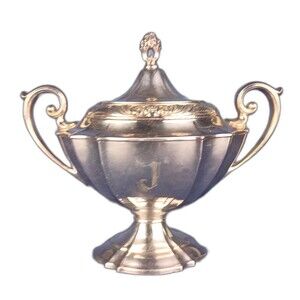 1847 Rogers Bros. Eternally Yours #9703 Silver Plated Sugar Bowl Int. Silver Co